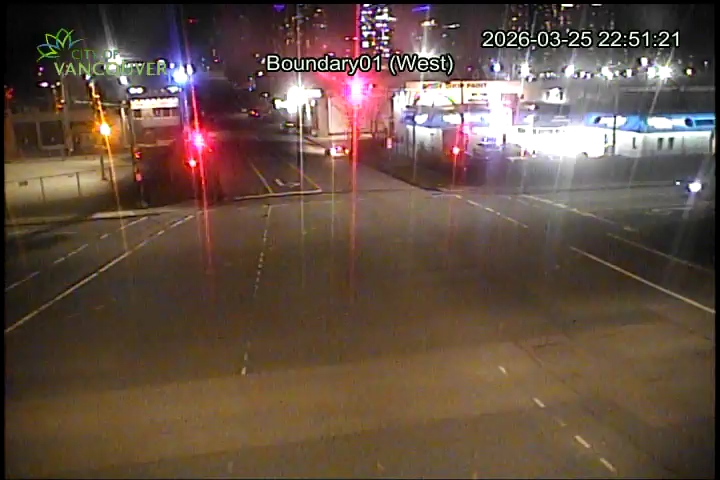 Boundary Road & E 1st Ave - East