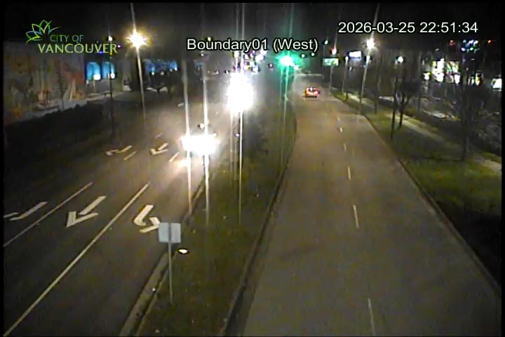 Boundary Road & E 1st Ave - West