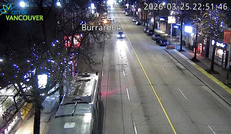 Burrard St & W 4th Ave - West