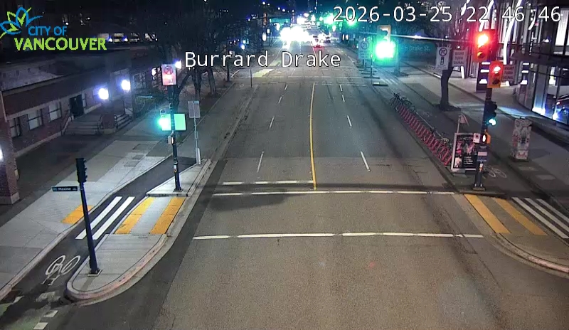 Burrard St & Drake St - N