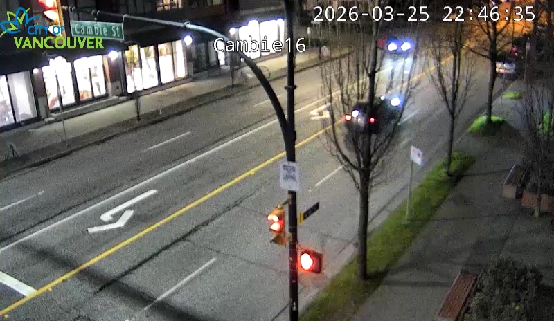 Cambie St and W 16th Ave - West
