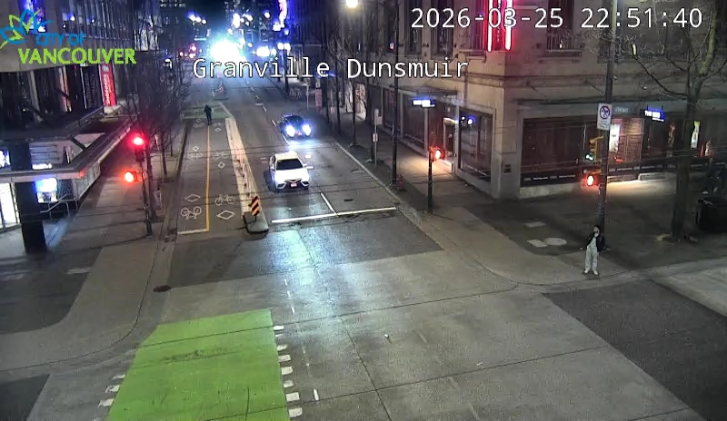 Granville St & Dunsmuir St - East
