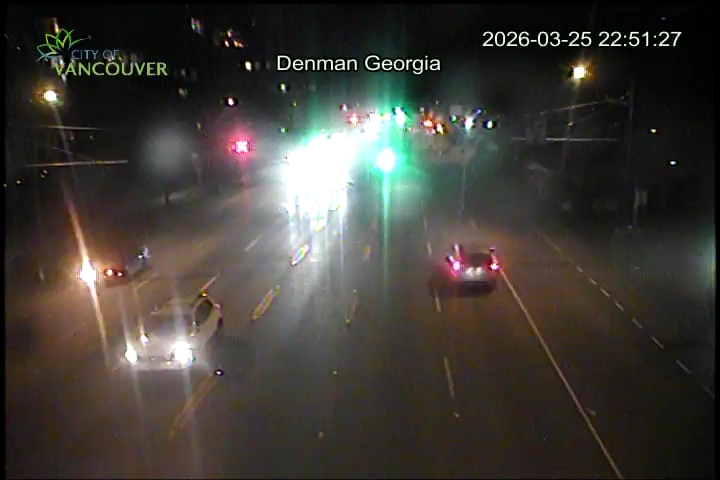 W Georgia St & Denman St - West