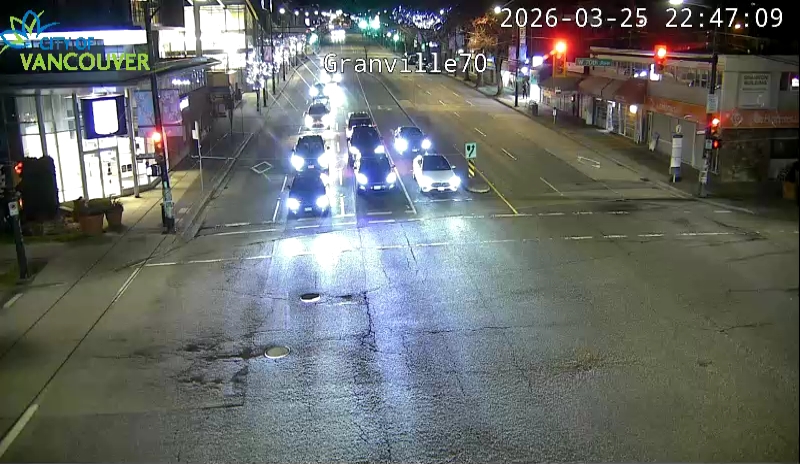 Granville St & W 70th Ave - N