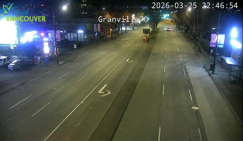Granville St & W 70th Ave - S