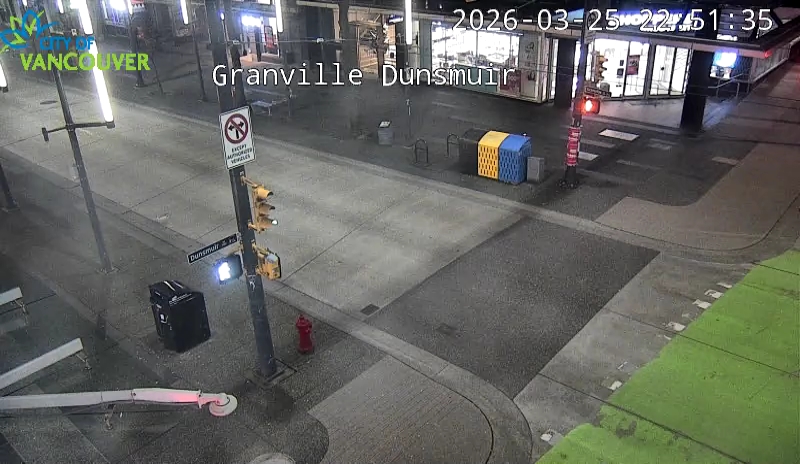 Granville St & Dunsmuir St - North