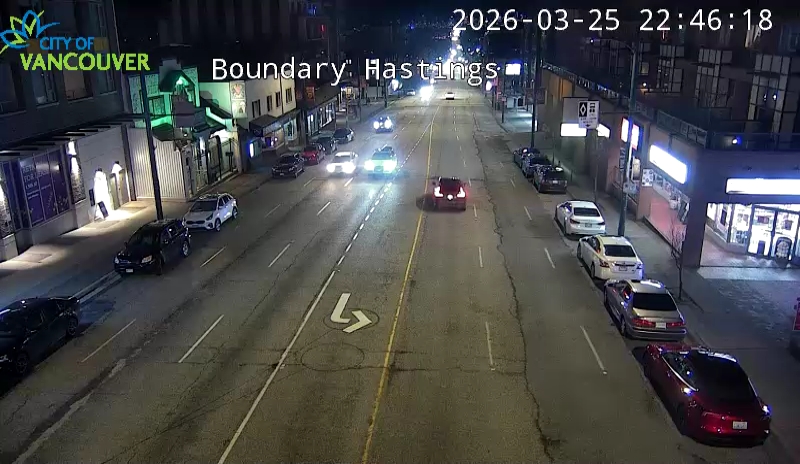 Boundary Rd & E Hastings St - West