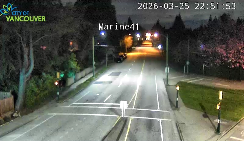 SW Marine Dr and W 41st Ave - East