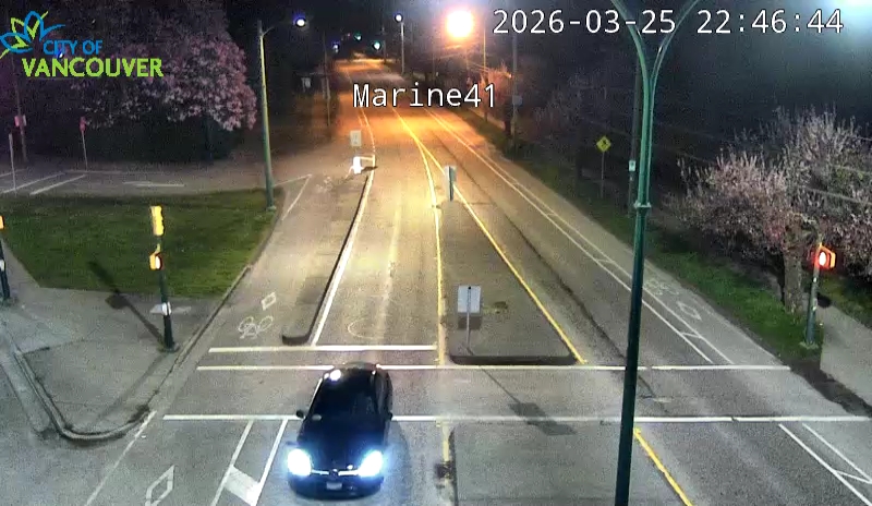 SW Marine Dr and W 41st Ave - East