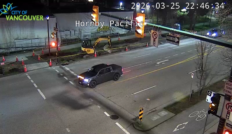 Hornby St and Pacific St - West